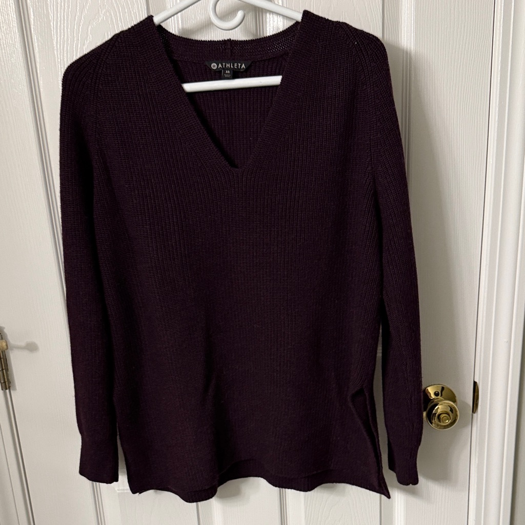 Athleta V-Neck Tunic Sweater